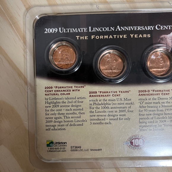 2009 Ultimate Lincoln ANNIVERSARY CENTS! - Picture 5 of 6
